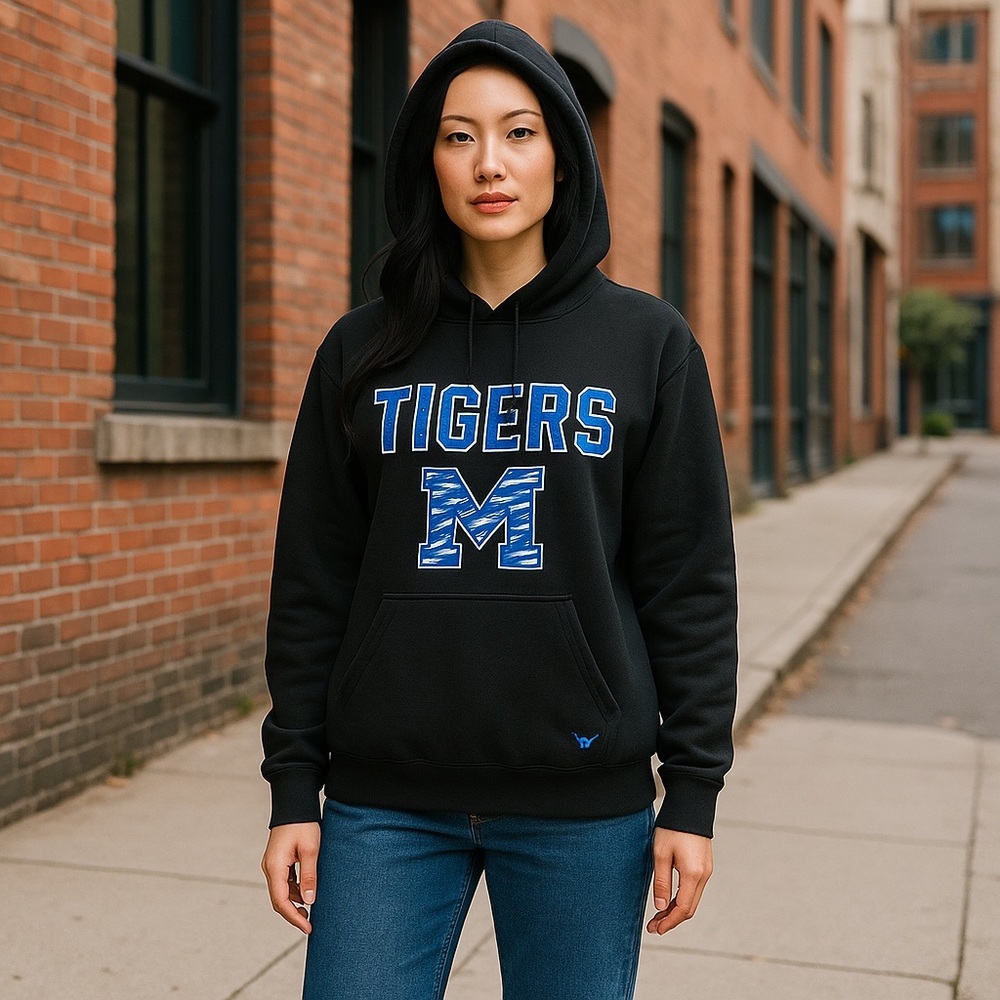 Victoria’s Secret PINK Memphis Tigers Hoodie Sweatshirt Size M New